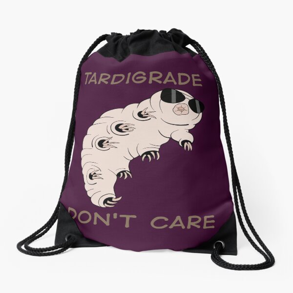Tardigrade Don't Care Drawstring Bag