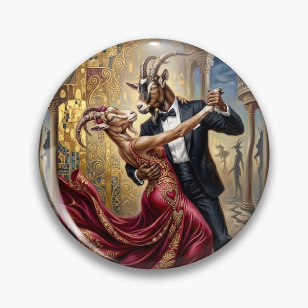 Item preview, The goat and the billy goat in love. Year of the Goat 2027. designed and sold by Natalia-Vlad.