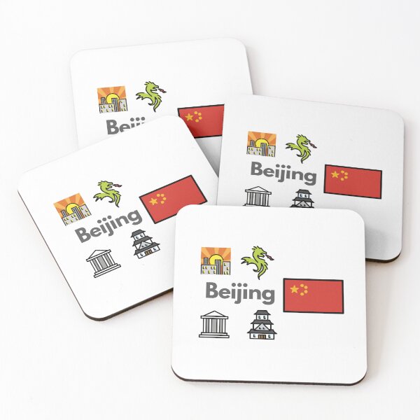Item preview, Beijing City Icons - China Dragon & Forbidden City Travel Design designed and sold by iccdesignsshop.