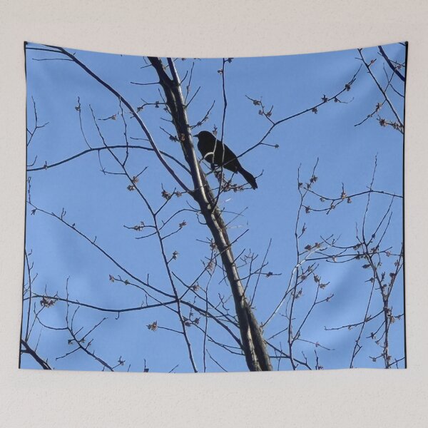 Item preview, Crow in Spring designed and sold by Mychaila's Creations.