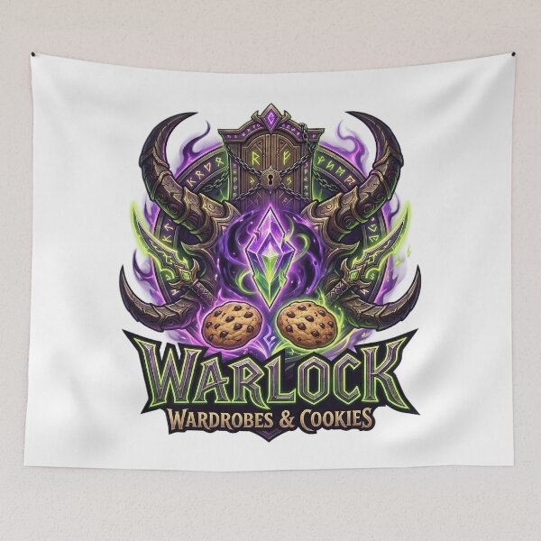 Item preview, Warlock Class Crest: Wardrobes & Cookies designed and sold by InspirAI.