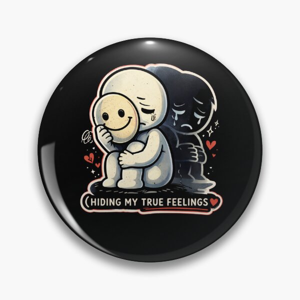 Item preview, Hiding My True Feelings – Emotional Mask Design | Mental Health & Introvert Aesthetic designed and sold by piotr_chojnacki_art.