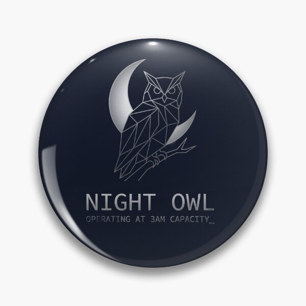 Item preview, Night Owl — Operating at 3AM Capacity Dark Hoodie designed and sold by yamer-merya.