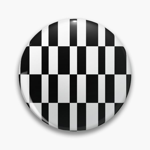 Item preview, mod check monochrome irregular stripes designed and sold by frauenbrauen.