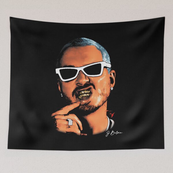 Item preview, J Balvin Portrait designed and sold by AbdulRafayAhmed.