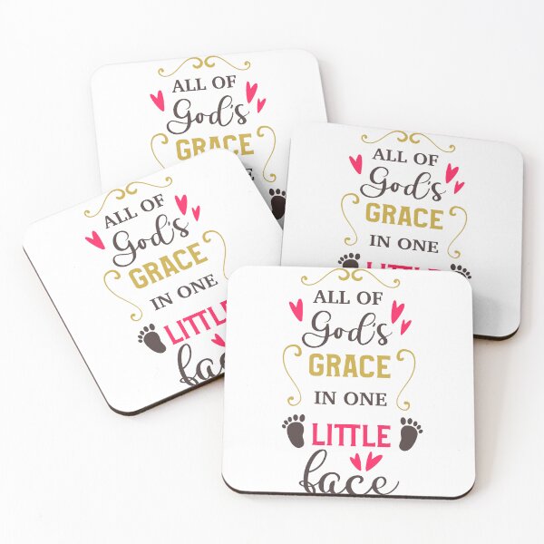 Item preview, All of God's Grace in One Little Face – Cute Baby Faith Quote Design designed and sold by marcoliyp.