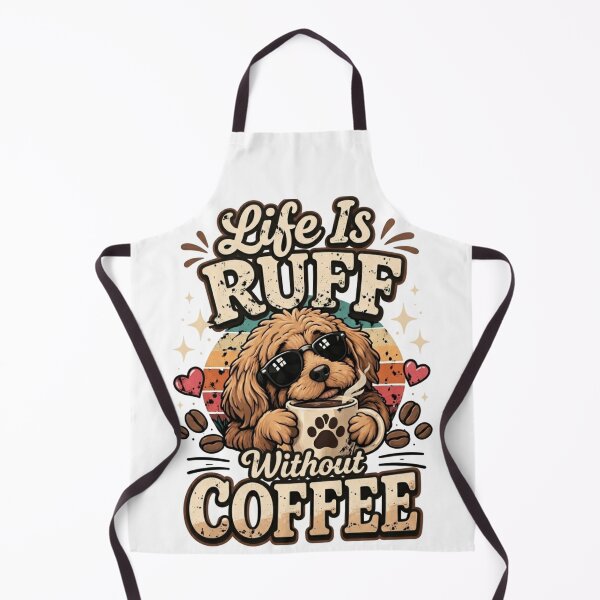 Item preview, Life Is Ruff Without Coffee Funny Dog Coffee Lover Shirt Cute Puppy Caffeine Quote designed and sold by harmonybaby0106.