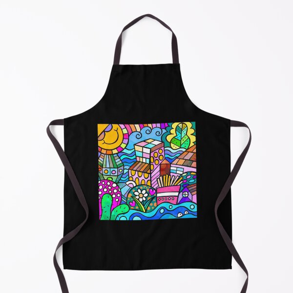 Item preview, Vibrantly Colorful Doodle Art Sunshine, Flowers, And House  designed and sold by DEC02.