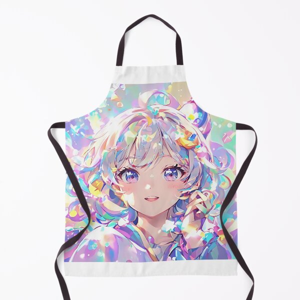 Item preview, Holographic Pastel Kawaii Anime Girl - Sparkly Prism Art designed and sold by Yogeshrock.