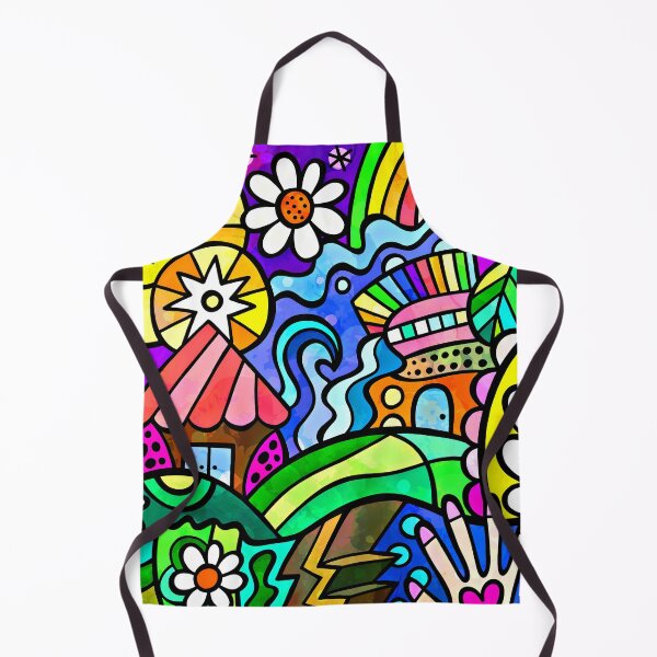Item preview, Vibrantly Colorful Doodle Hearts And Flowers Digital Art  designed and sold by DEC02.