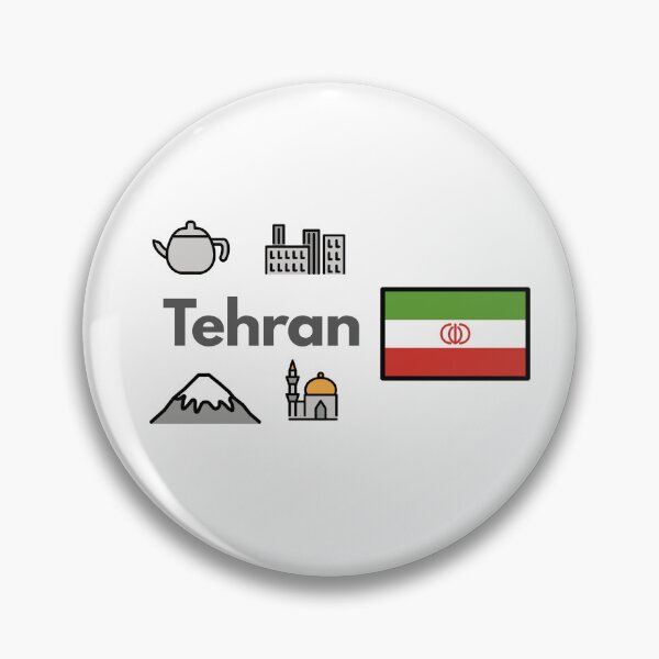 Item preview, Tehran City Icons - Iran Persian Tea & Damavand Mountain Design designed and sold by iccdesignsshop.