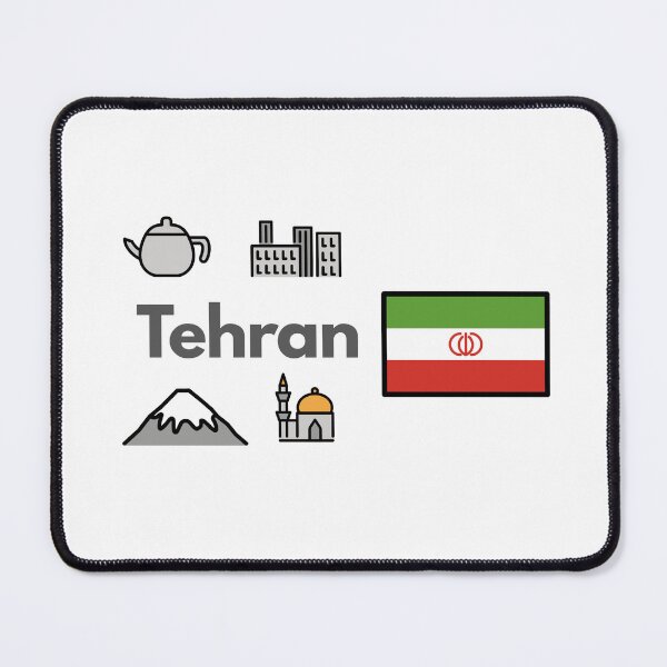 Item preview, Tehran City Icons - Iran Persian Tea & Damavand Mountain Design designed and sold by iccdesignsshop.