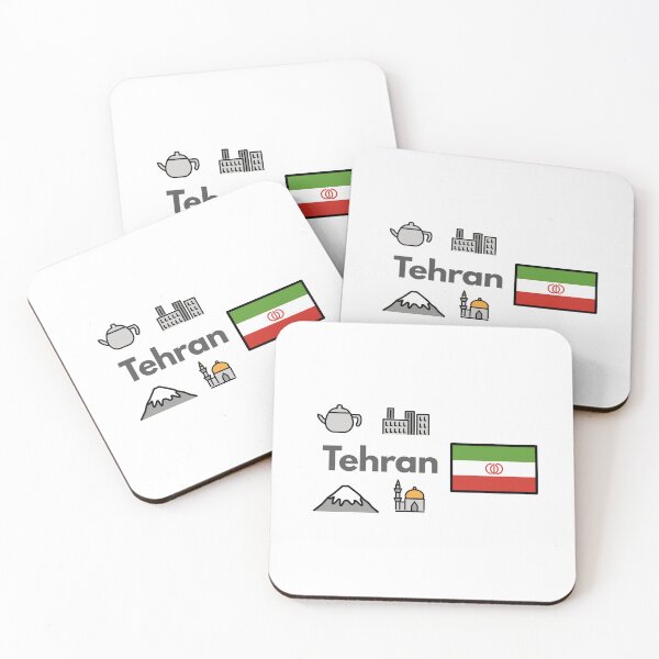Item preview, Tehran City Icons - Iran Persian Tea & Damavand Mountain Design designed and sold by iccdesignsshop.