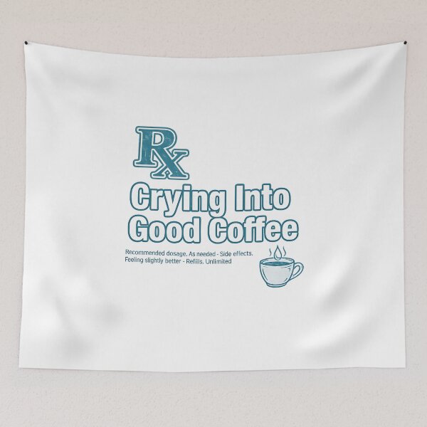 Item preview, Therapist Recommended — Crying Into Good Coffee Tee designed and sold by yamer-merya.
