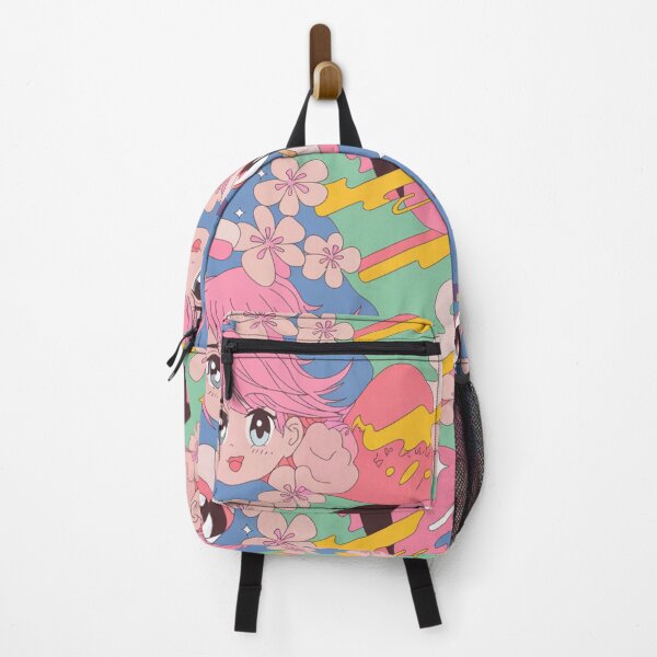 Item preview, Kawaii Anime Girl Seamless Pattern – Pink Hair & Cherry Blossoms designed and sold by Midnight Veil Designs.