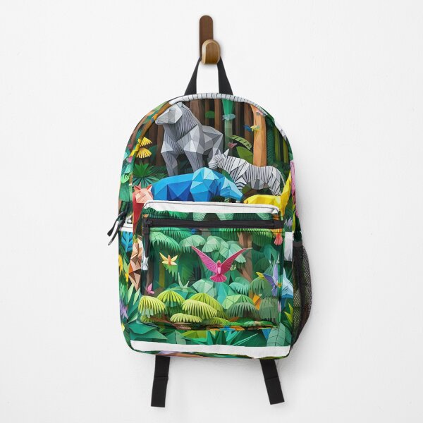 Item preview, Colorful Origami Safari Forest - Geometric Papercraft Animals designed and sold by Yogeshrock.