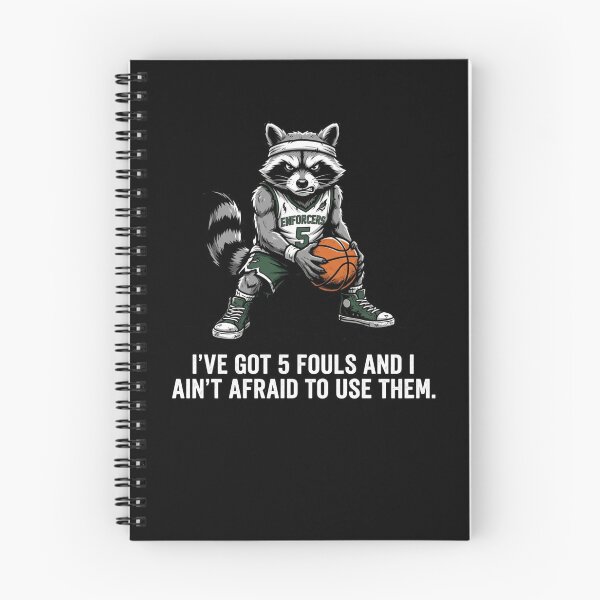 Item preview, Raccoon Basketball 5 Fouls Ain't Afraid Player designed and sold by snowry.
