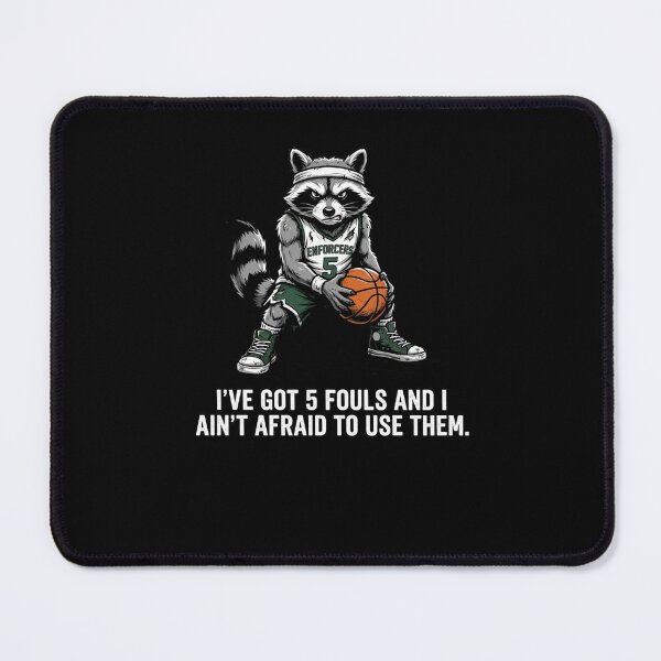 Item preview, Raccoon Basketball 5 Fouls Ain't Afraid Player designed and sold by snowry.