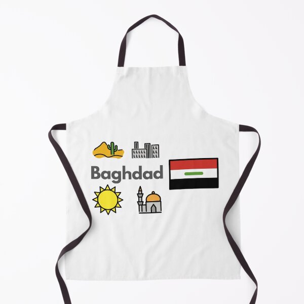 Item preview, Baghdad City Icons - Iraq Desert Sun & Mosque Travel Design designed and sold by iccdesignsshop.