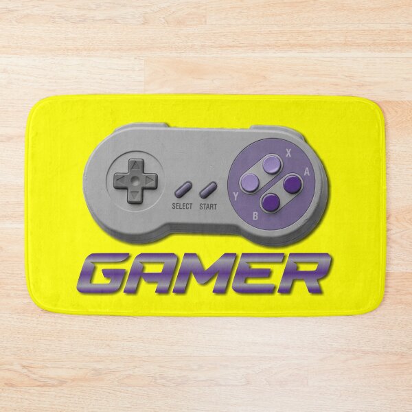 Item preview, SUPER GAMER - #FFFF00 designed and sold by Marlon Oseguera.