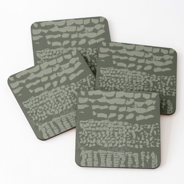 Item preview, Three Grains Textured Monoprint - Pine + Sage designed and sold by Irene Estelle.