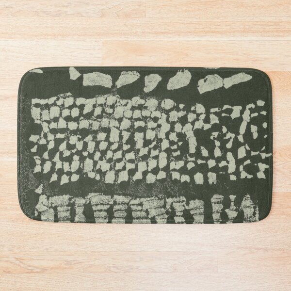 Item preview, Three Grains Textured Monoprint - Pine + Tea designed and sold by Irene Estelle.