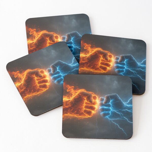 Item preview, Fire vs Lightning designed and sold by fantasyai3.