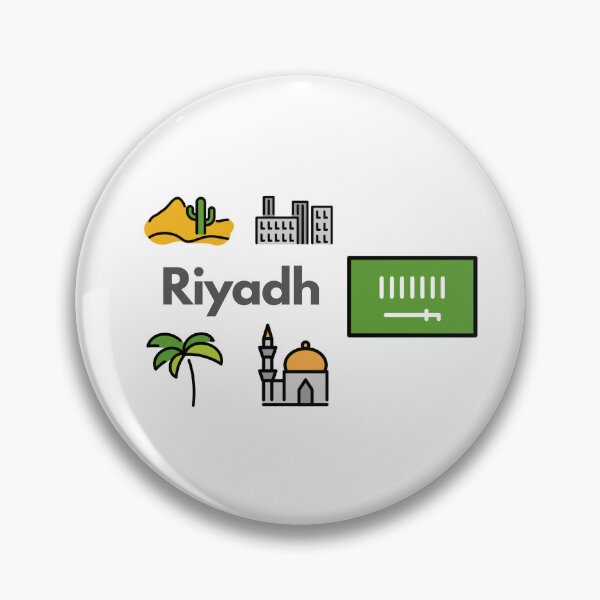 Artikelvorschau, Riyadh City Icons - Saudi Arabia Desert & Skyline Travel Design entworfen und verkauft von iccdesignsshop.