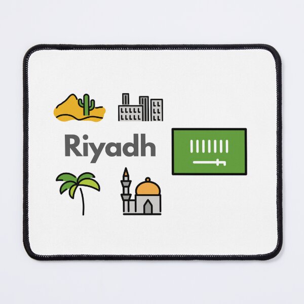 Item preview, Riyadh City Icons - Saudi Arabia Desert & Skyline Travel Design designed and sold by iccdesignsshop.