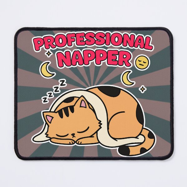Item preview, Professional Napper Ginger Cat Cartoon designed and sold by Taridesign.