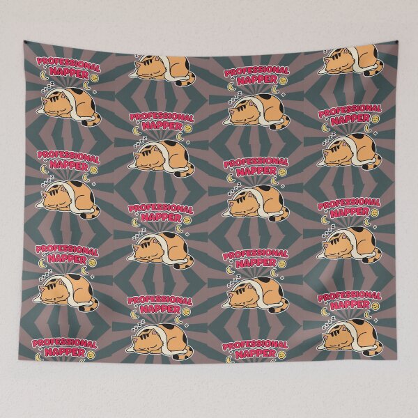 Item preview, Professional Napper Ginger Cat Cartoon designed and sold by Taridesign.