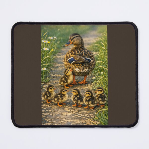Item preview, Mallard Mother Duck with Ducklings designed and sold by CarolM.