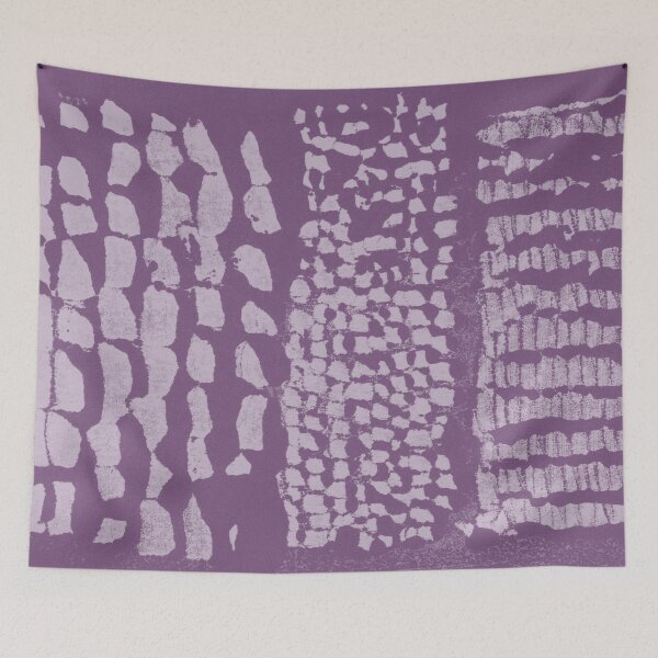 Item preview, Three Grains Textured Monoprint - Plum + Dust designed and sold by Irene Estelle.