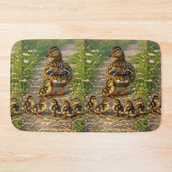 Item preview, Mallard Mother Duck with Ducklings designed and sold by CarolM.