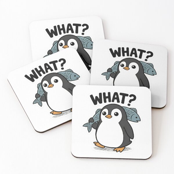 Item preview, Penguin What? Murderous Penguin Swinging a Fish designed and sold by yamer-merya.
