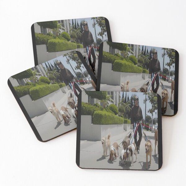 Item preview,  Out Far A Walk With Eight Dogs Poster designed and sold by intothelove.