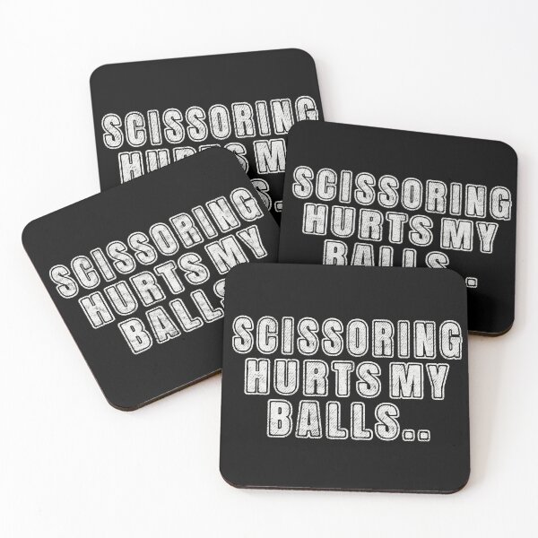 Item preview, Scissoring Hurts My Balls designed and sold by Eh Plus Designs.