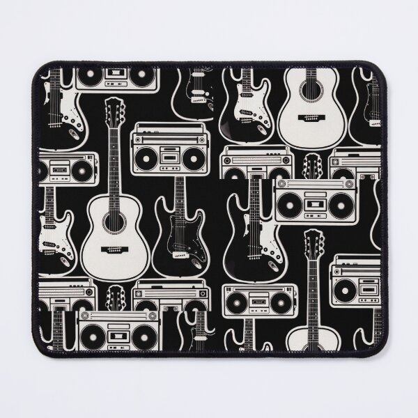 Item preview, Minimal Sound Riot Stickerbomb – Clean Guitar & Boombox Design designed and sold by ShirtsOfDeath.