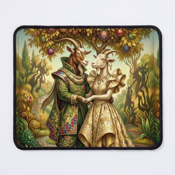 Item preview, The goat and the billy goat in love. Year of the Goat 2027. designed and sold by Natalia-Vlad.