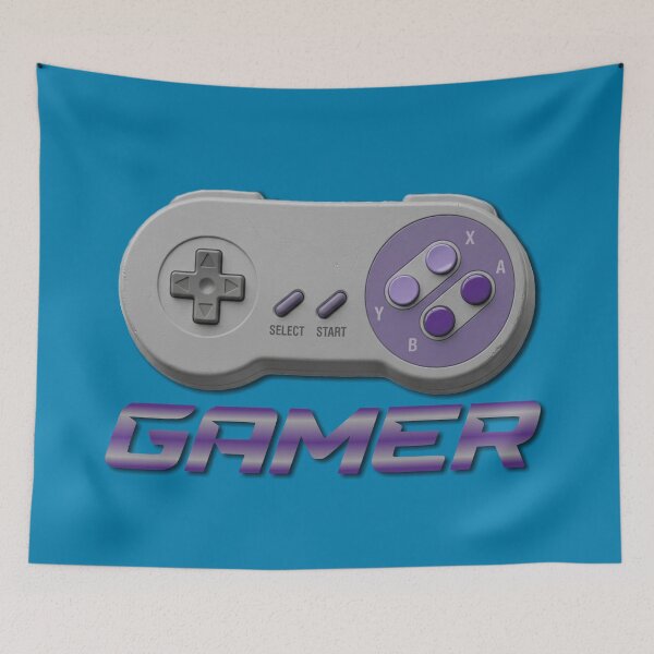Item preview, SUPER GAMER - #027CAD designed and sold by Marlon Oseguera.