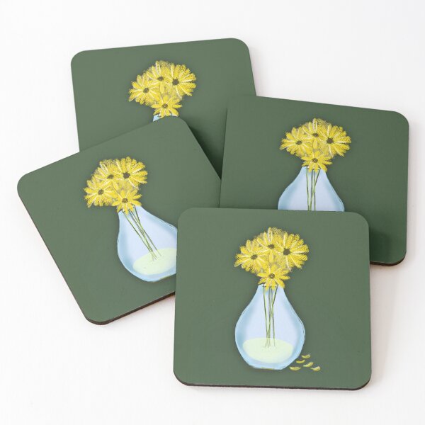 Aperçu de l'œuvre Fleurs jaunes dans un vase créée et vendue par MagicWizardShop.