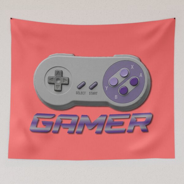Item preview, SUPER GAMER - #FF6666 designed and sold by Marlon Oseguera.
