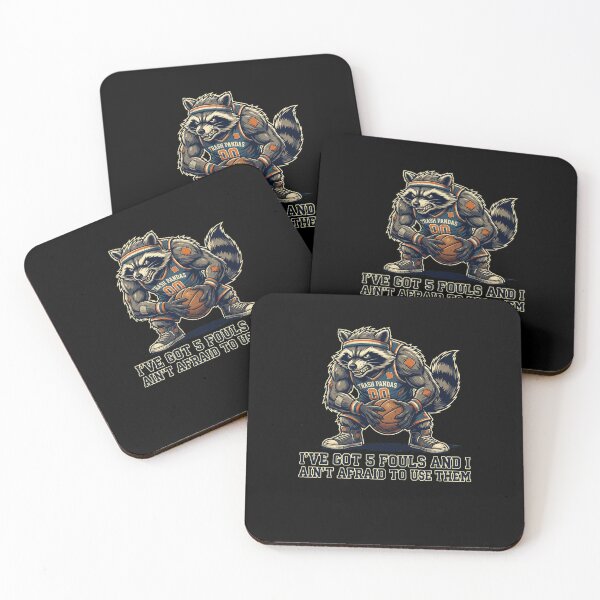 Item preview, Raccoon Basketball 5 Fouls Funny Player designed and sold by snowry.