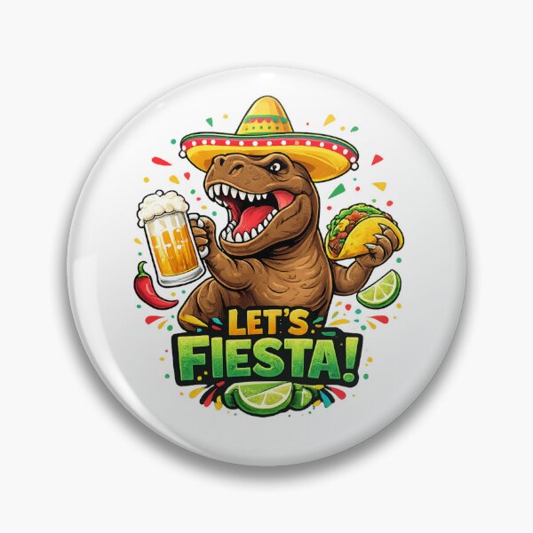 Item preview, Lets Fiesta Funny Dinosaur Cinco De Mayo  designed and sold by AnyMar2023.