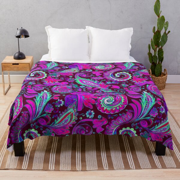 Item preview, purple psychedelic paisley XL zoom designed and sold by frauenbrauen.