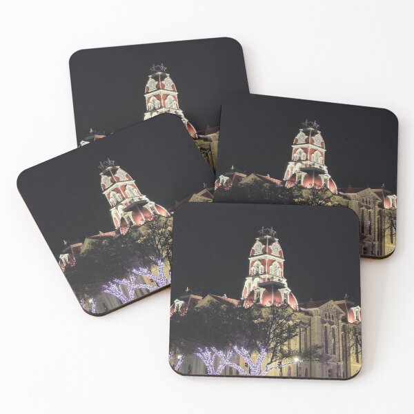 Item preview, Weatherford, TX Courthouse at night designed and sold by Shoppinmammaj.