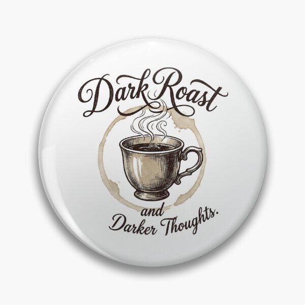 Item preview, Dark Roast and Darker Thoughts — Vintage Coffee Tee designed and sold by yamer-merya.