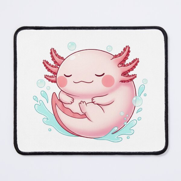Item preview, Kawaii Pink Axolotl Bubbles designed and sold by Teeny Quities.