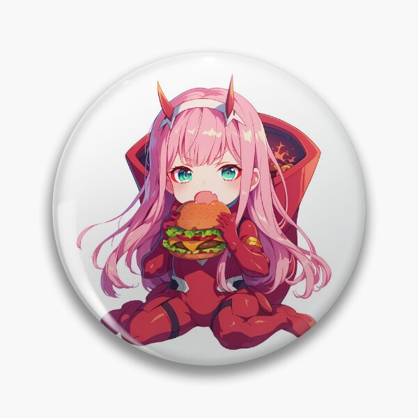 Item preview, Zero Two Darling In The Franxx Chibi Kawaii Bite designed and sold by earlobejerk.
