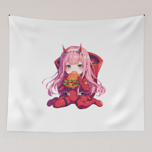 Item preview, Zero Two Darling In The Franxx Chibi Kawaii Bite designed and sold by earlobejerk.